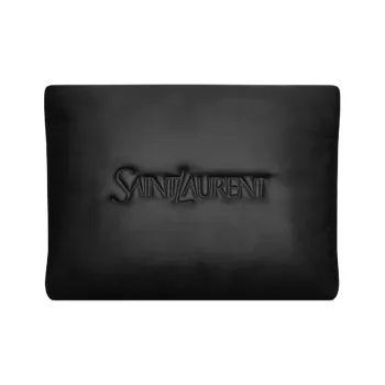 SAINT LAURENT Lambskin Clutch Large Size Men's Black
