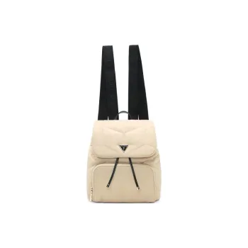 GUESS Artificial Leather Backpack Medium Size Women's Beige