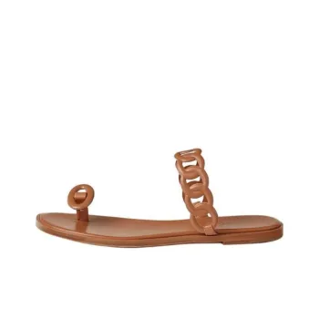 HERMES Flip Flops Women's Brown