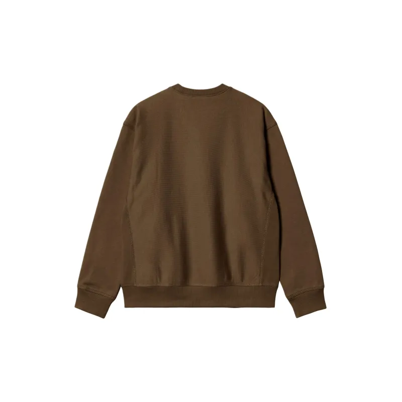 Carhartt WIP American Script Sweatshirt Men's Brown-1