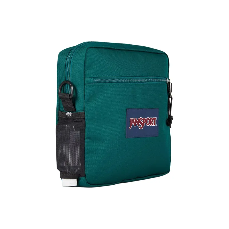 JanSport Recycled Polyester Shoulder Bag Crossbody Bag Unisex Deep Pine-3
