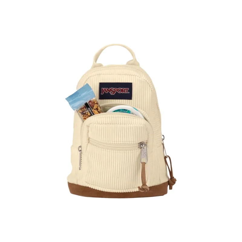 JanSport Suede Backpack Mini Women's Coconut Corduroy-3