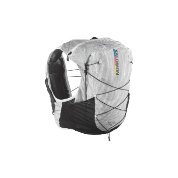 SALOMON Waterproof Fabric Backpack Regular Men's White & Black