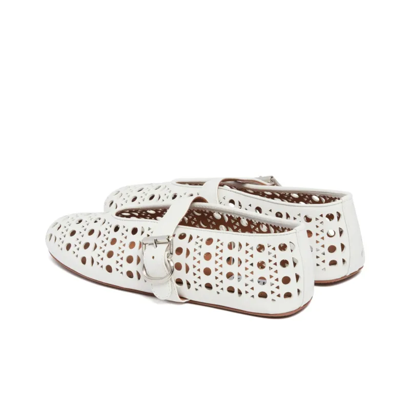 Alaia Casual Single Shoes Women's White-2