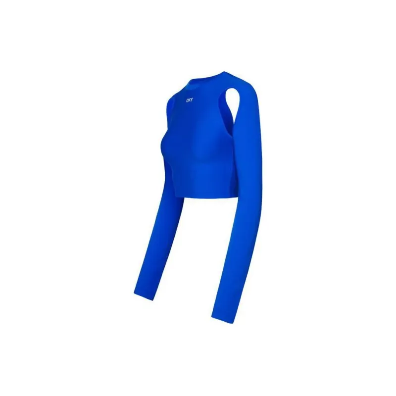 OFF WHITE Cut Out Crewneck Long Sleeved Top-2