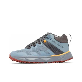 Columbia FACET 75 Cushioning, Wear Resistant Mid Top Mountaineering & Hiking Shoes Men's Blue Gray Yellow