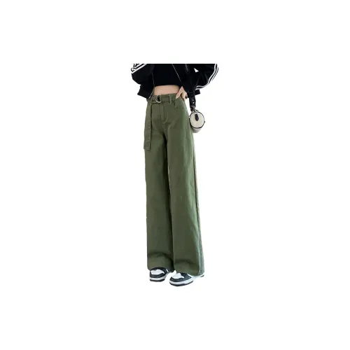 Tonlion Casual Pants Women's Army Green