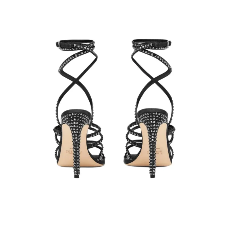 Paris Texas One Strap Sandals 10.5cm Women's Black-3