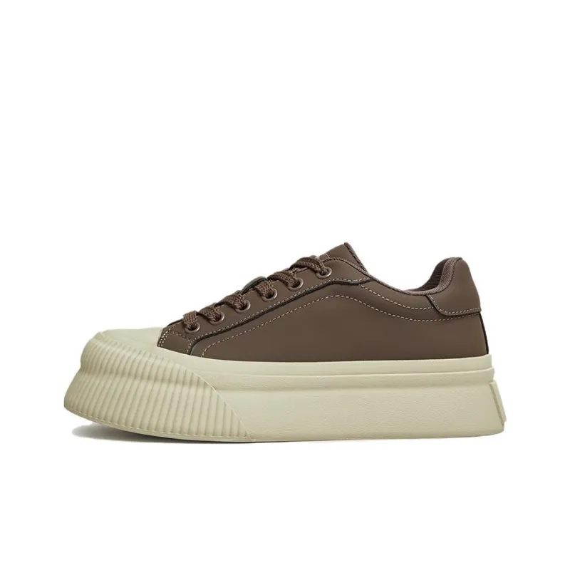 TATA Skateboard Shoes Women's Low Top Solid Color-7
