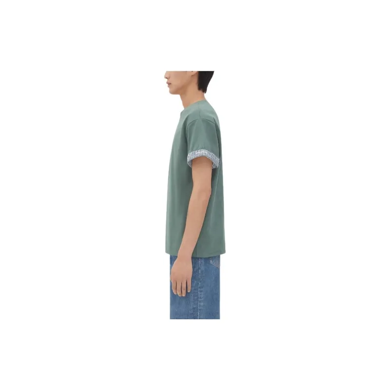 Bottega Veneta Double Layer Striped Crewneck T Shirt-2