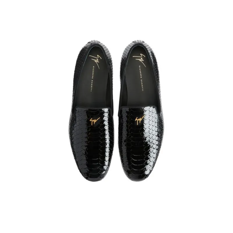 Giuseppe Zanotti Lewis Pit 15mm Snakeskin effect Loafers-3
