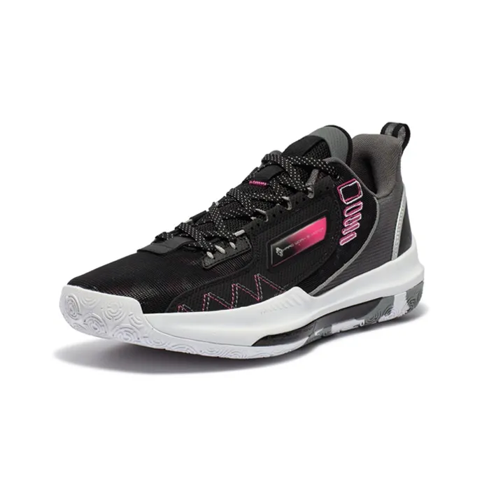 361° DVD Team Cushioning Anti-Slip And Wear-Resistant Low-Top Basketball Shoes Men's Obsidian Black-1