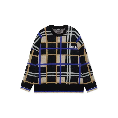 LINING Badfive Sweaters Men Black Plaid