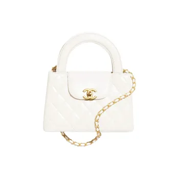 CHANEL Smooth Cow Leather Crossbody Shoulder Bag Crossbody Bag Mini Women's White