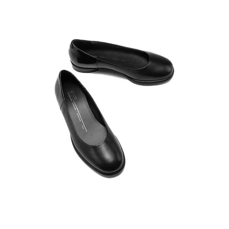 Ecco Casual Single Shoes 2cm Women's Black-2