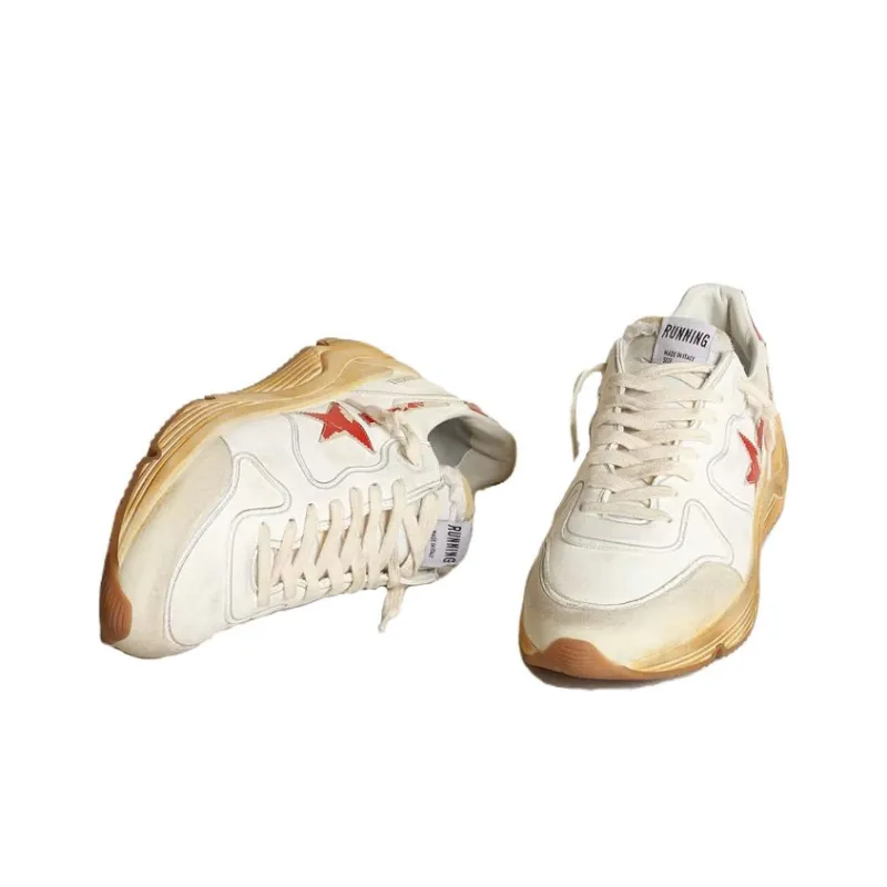 Golden Goose Running Sole White Red-4