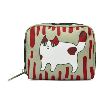 Skechers LeSportsac Collaboration Fabric Clutch Medium Size Unisex T320 Naughty Kitten