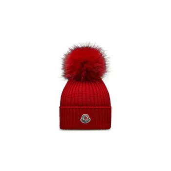 Moncler Logo patch Knitted Wool Beanie