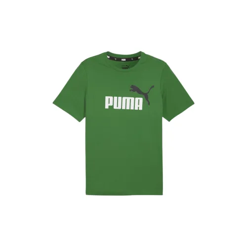 PUMA Essentials+ T-Shirts Men Filing Green