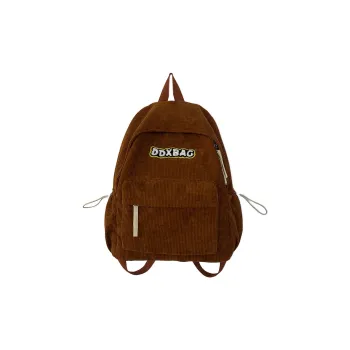 GEERDUN Corduroy Backpack Regular Women's White/Black/Green/Brown
