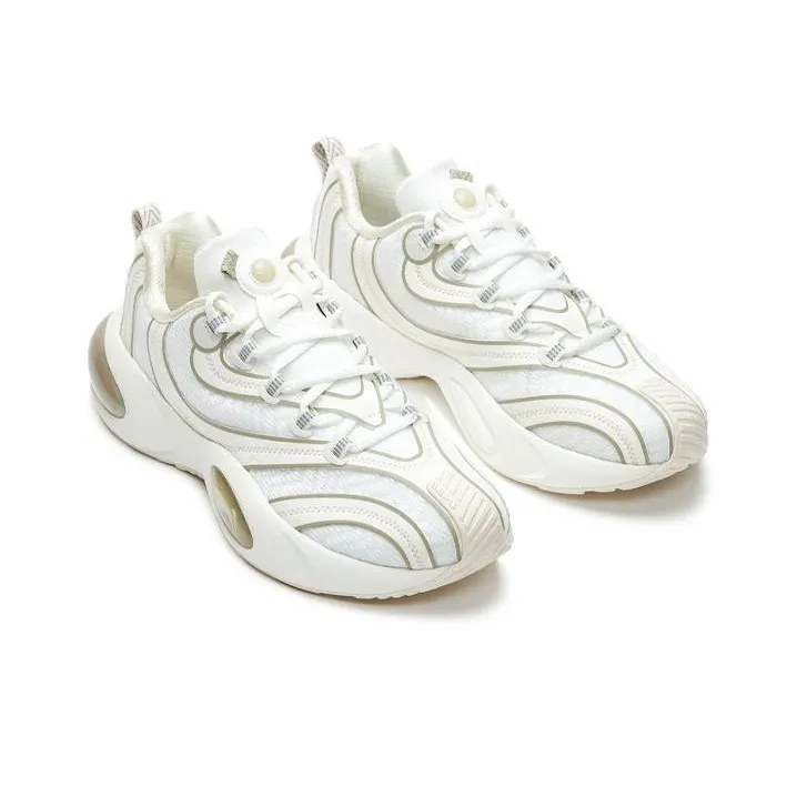 LiNing V8 Low Top Running Shoes Women's Ecru-2