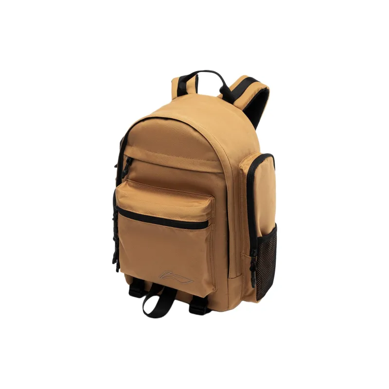 LiNing Sports Life Collection Polyester Backpack Regular Unisex Khaki-1
