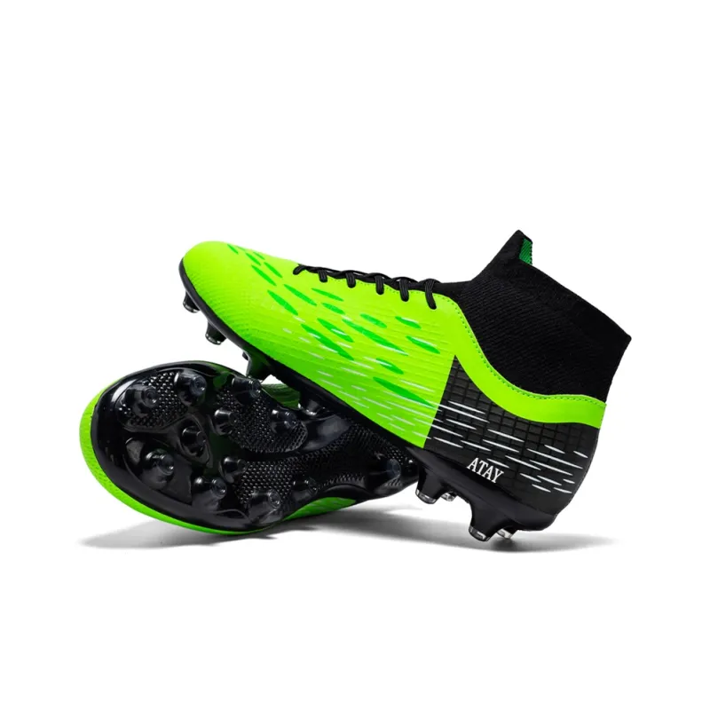 ATAY Soccer Shoes Unisex High Top Black-3