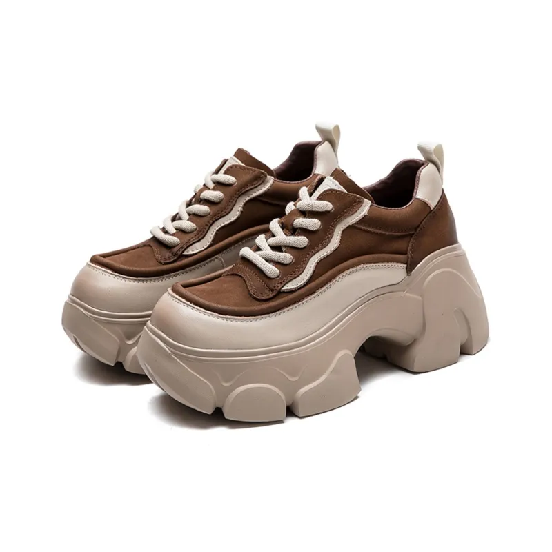MATA Anti-Slip And Wear-Resistant Height Increasing Casual Shoes Women's-2