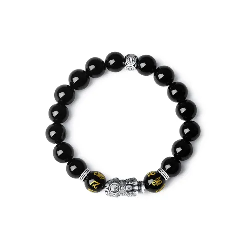 SEVEN COOK Obsidian Bracelets Men's