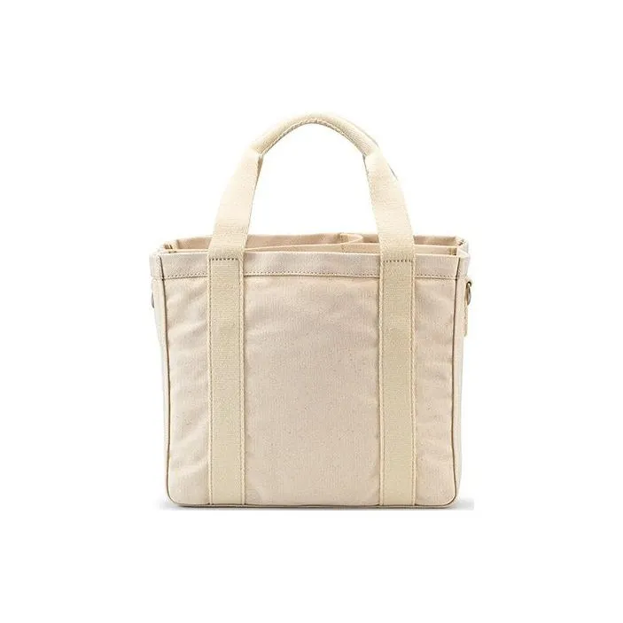 PORTER Heavy Plain Weave Canvas One Shoulder Crossbody Canvas Bag Handbag Unisex Light Brown-2