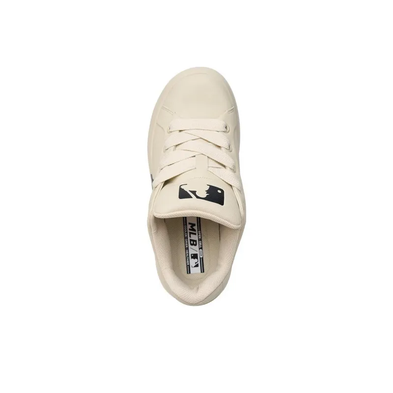 MLB Chunky Classic 24SS Cushioning, Abrasion Resistant, Height Increasing Low Top Casual Shoes Unisex Ecru-1