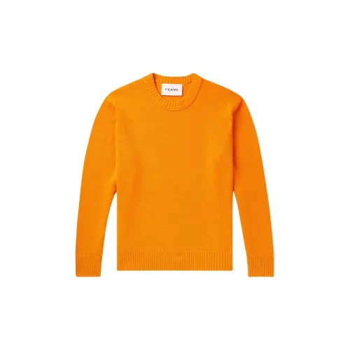 FRAME Cashmere Sweaters Men Orange