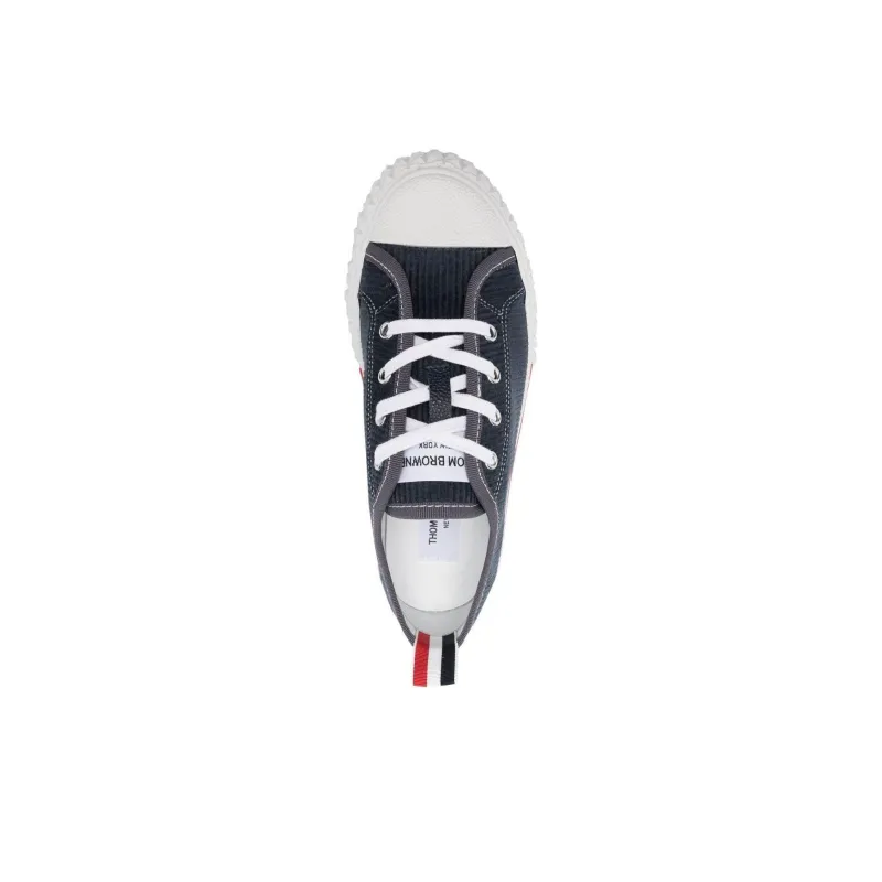 THOM BROWNE Round Toe Lace Up Sneakers-5