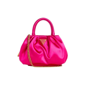 GUESS Satin Shoulder Bag Crossbody Bag Mini Women's Fuchsia