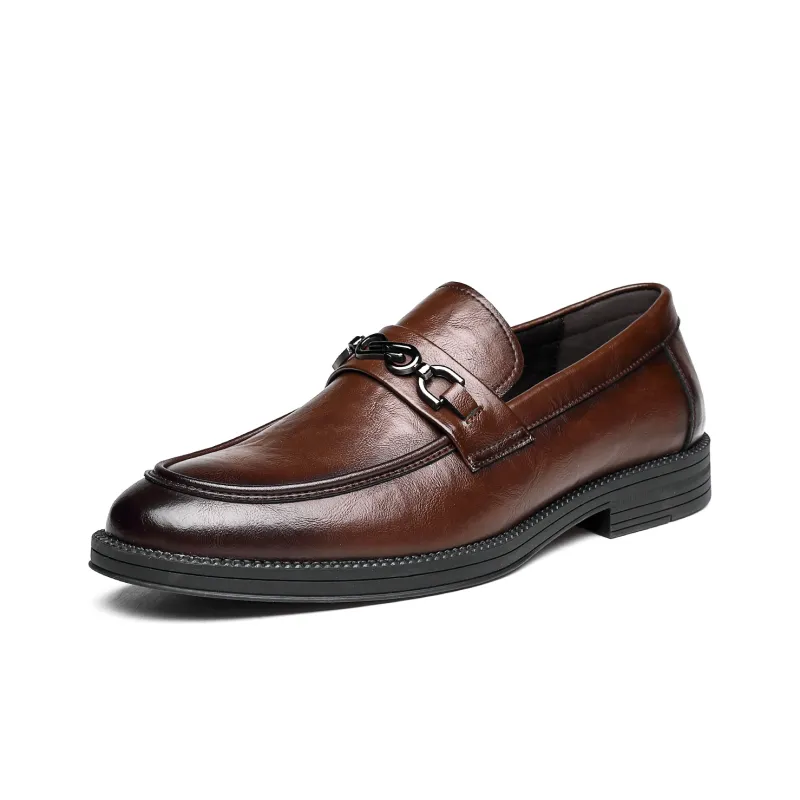 CHINT Dress Shoes Men Low Top Black/Brown-1