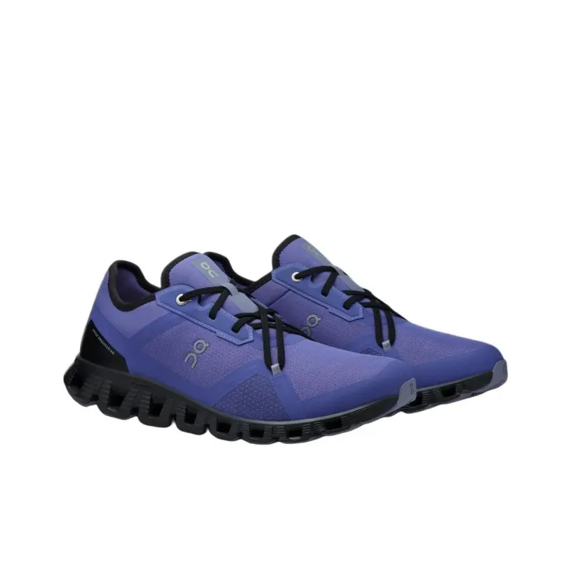 On Cloud X 3 Anti Slip Wear Resistant Low Top Running Shoes Men's Blue Purple-2