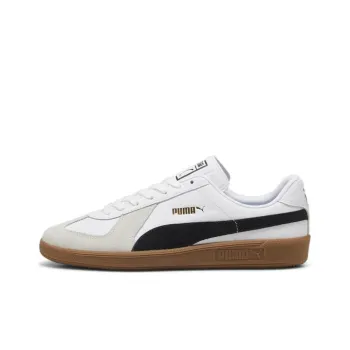 PUMA Army Trainer Slip Resistant Low Top Skateboard Shoes Unisex White Gray Black