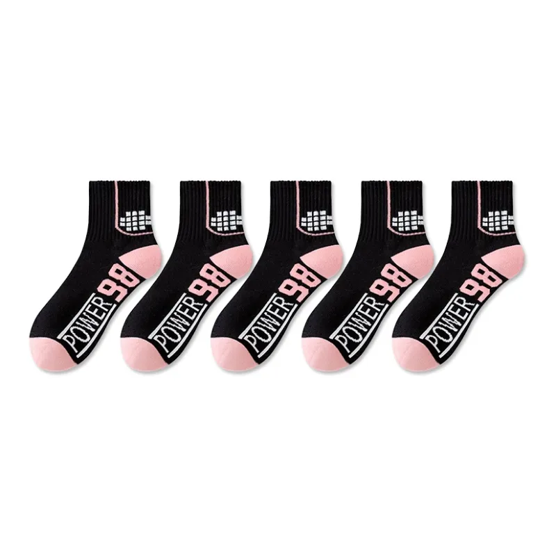 LUOLIAN Mid Calf Socks Women's 5 Pack-35