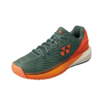 YONEX Power Cushion Anti Slip Wear Resistant Low Top Tennis Shoes Unisex Ink Green Orange