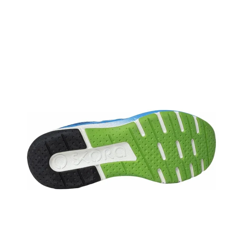 SKORA Cushioned Slip-Resistant Low-Top Casual Running Shoes Men's Blue White-3