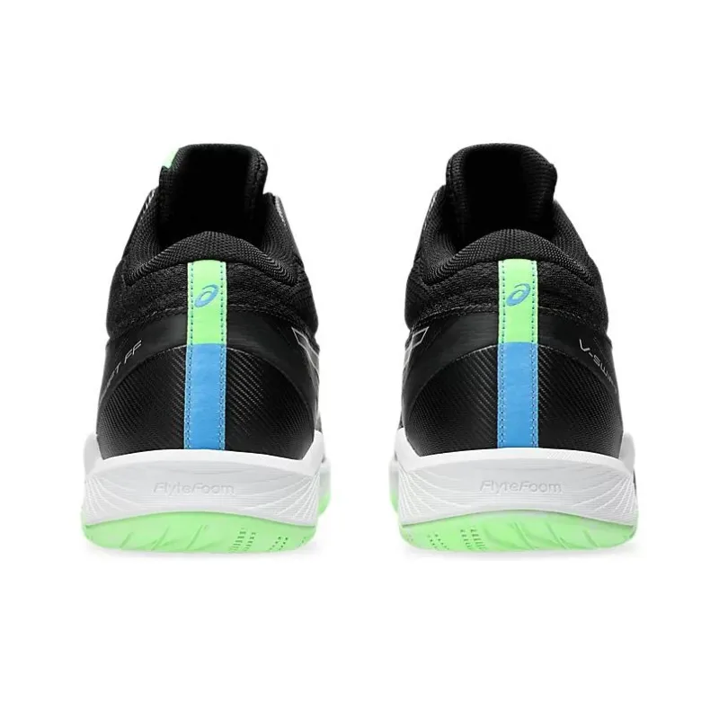 Asics V SWIFT FF MT 4 Durable Breathable Mid Top Training Shoes Unisex Black Green-4