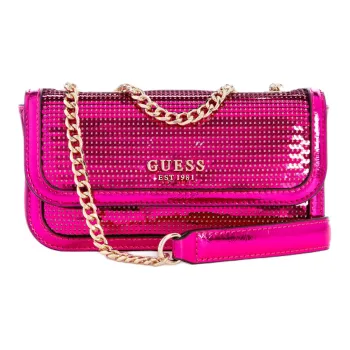 GUESS Artificial Leather Shoulder Bag Crossbody Bag Mini Women's Fuchsia