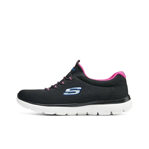 Skechers Summits Lifestyle Shoes Women's Low-Top Red/Black