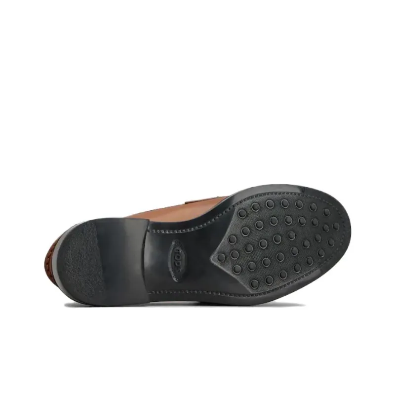 TOD'S Shearling Leather Loafers-4