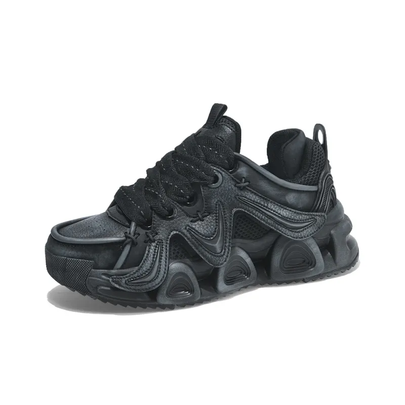 Masongarments Cushioned Wear-Resistant Breathable Lightweight Height Increasing Low-Top Chunky Sneakers Unisex-1
