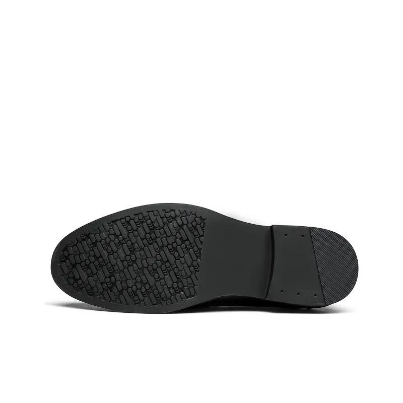 CHINT Dress Shoes Men Low Top Black/Brown-4