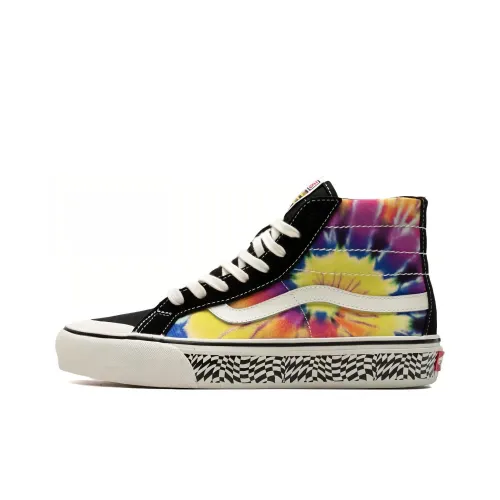 Vans SK8 Skateboard Shoes Unisex High-Top Black/Yellow