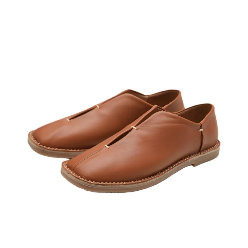 Hereu Casual Single Shoes Women's Brown-2
