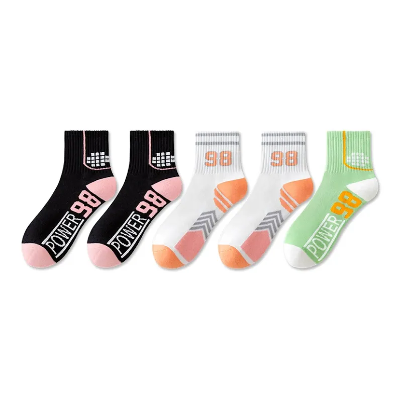 LUOLIAN Mid Calf Socks Women's 5 Pack-10