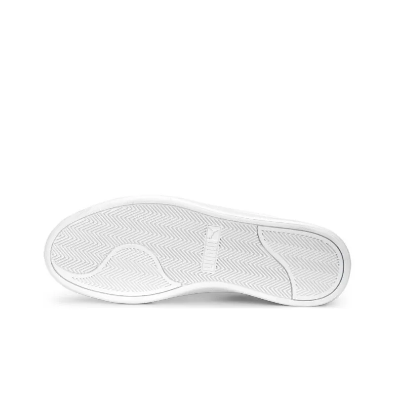 PUMA Shuffle Cushioning Wear Resistant Low Top Skateboard Shoes Unisex White Green-5